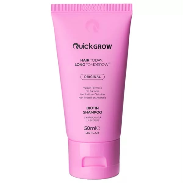 Quick Grow Original Biotin Shampoo 50ml: Travel Size